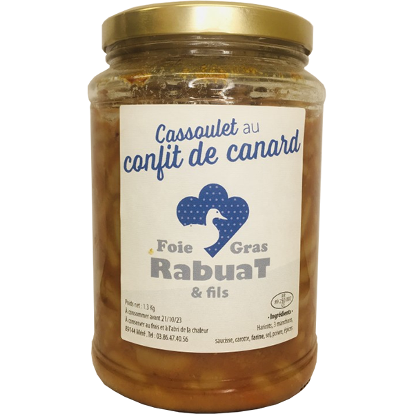 Cassoulet de confit de canard - Rabuat & fils