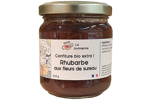 Confiture de rhubarbe La Jovinienne