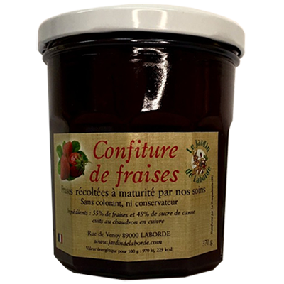 Confiture de fraise - Le jardin de Laborde