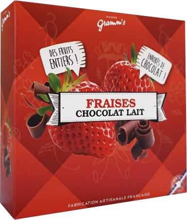 Craquants Fraise chocolat Lait - Maison Gramm's