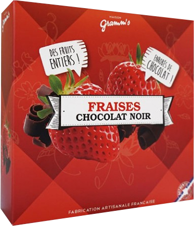 Craquants fraises chocolat noir - Maison Gramm's