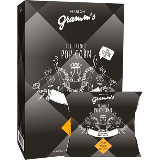 Pop-corn caramel au curry Mango Coccum - Maison Gramm's