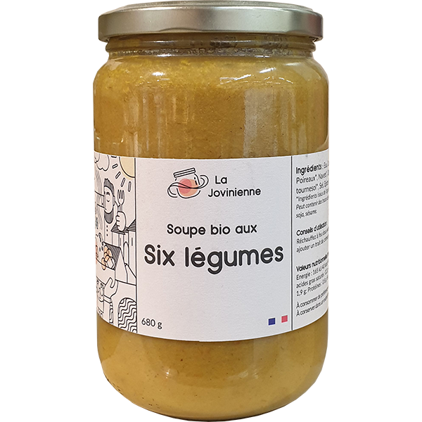 Soupe Bio mijotée aux 6 légumes - La Jovinienne