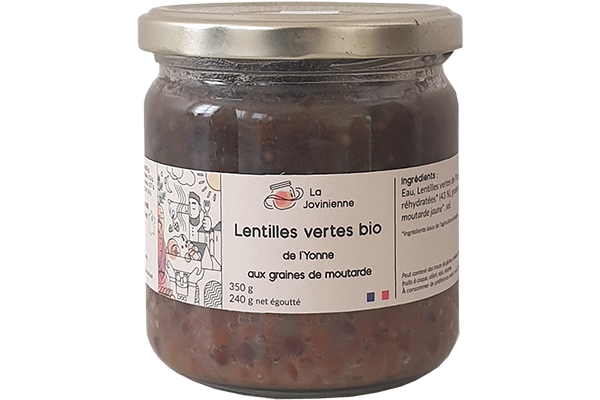 Lentilles vertes bio - La Jovinienne