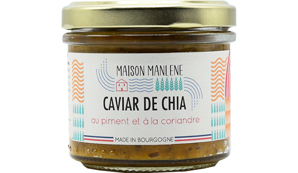 Caviar de chia piment coriandre